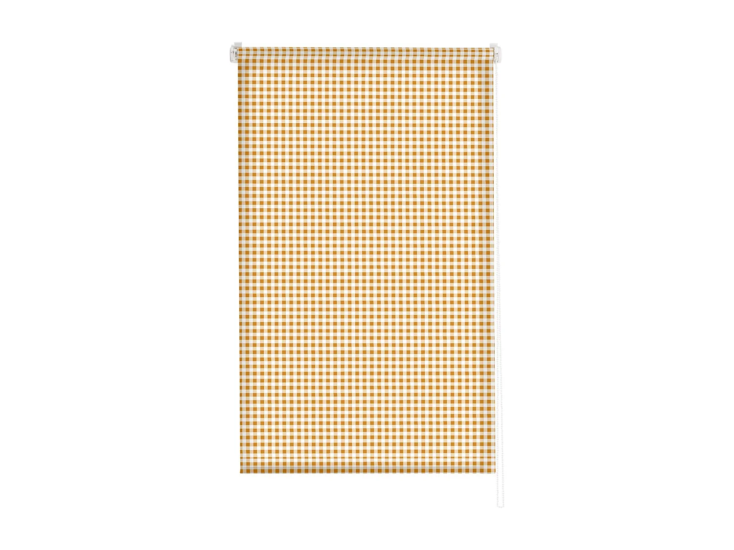 ESTORALIS | Estores Personalizados de COCINA | 130 x 180 cm (Ancho por Alto) Tamaño de Tela 127 x 175 cm | Modelo Vichy-2 Color Naranja