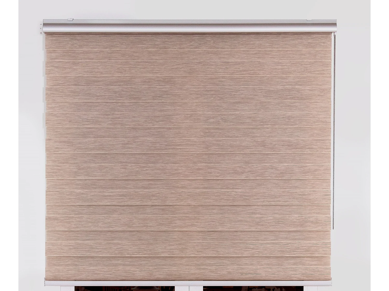 ESTORALIS | Estor Enrollable NOCHE y DIA | 100 x 255 cm (Ancho por Alto) Tamaño de Tela 97 x 250 cm | Modelo MARGAERY Color Beige