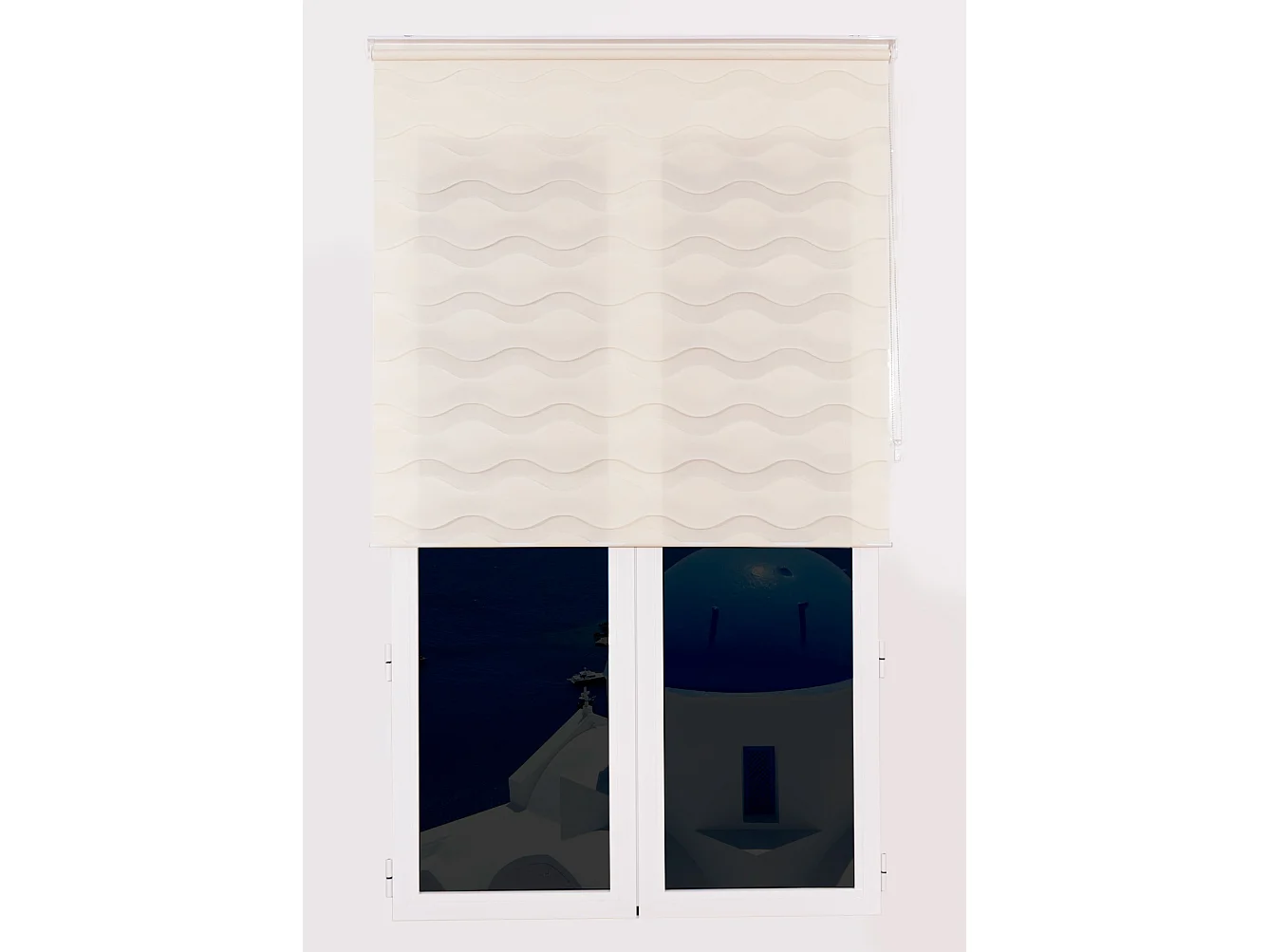 ESTORALIS | Estor Enrollable NOCHE y DIA | 125 x 180 cm (Ancho por Alto) Tamaño de Tela 122 x 175 cm | Modelo JEOR Color Beige