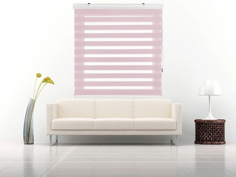 ESTORALIS | Estor Enrollable NOCHE y DIA | 105 x 180 cm (Ancho por Alto) Tamaño de Tela 102 x 175 cm | Modelo SANSA Color Rosa