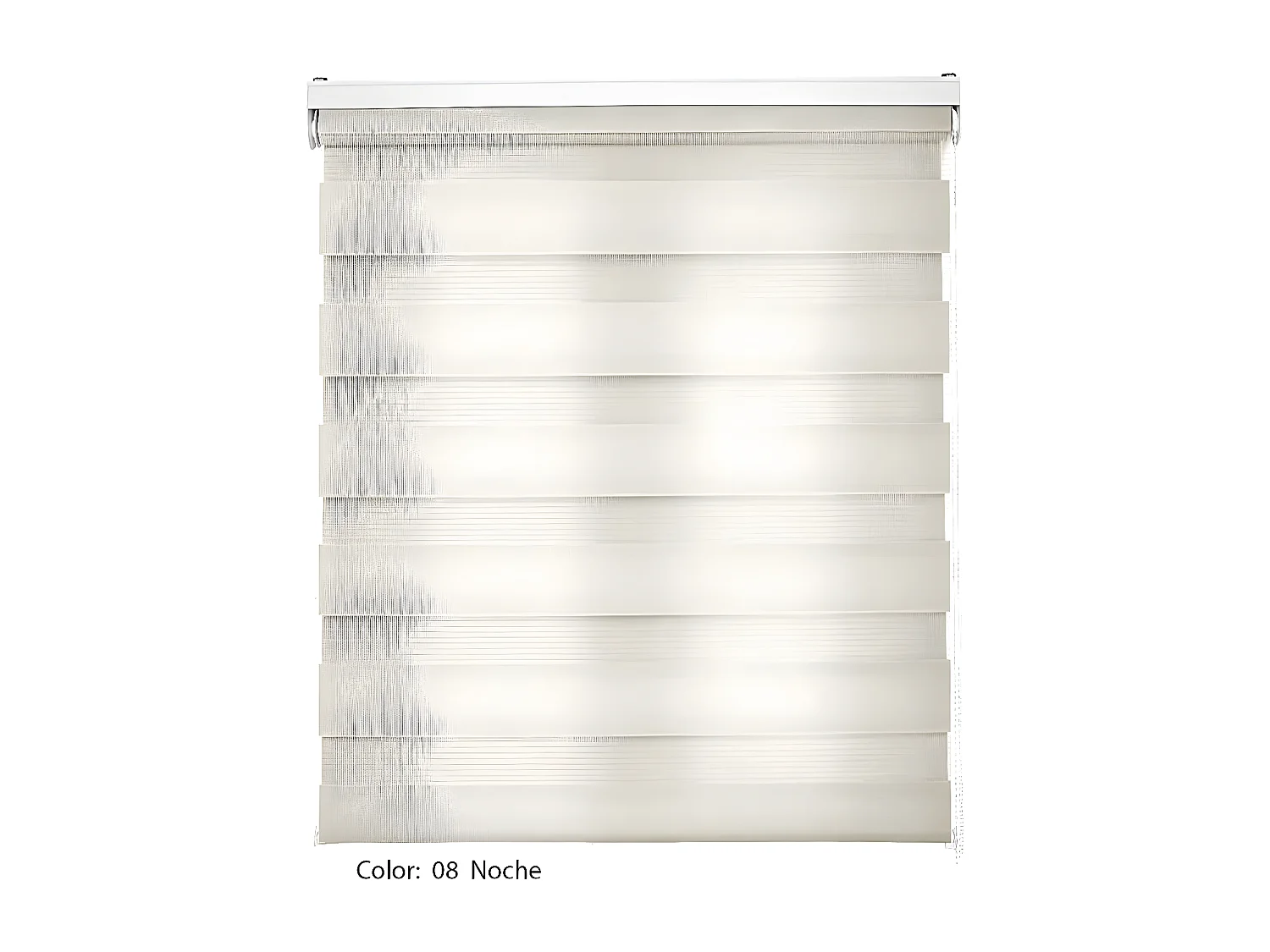 ESTORALIS | Estor Enrollable NOCHE y DIA | 125 x 180 cm (Ancho por Alto) Tamaño de Tela 122 x 175 cm | Modelo SHAE Color Beige