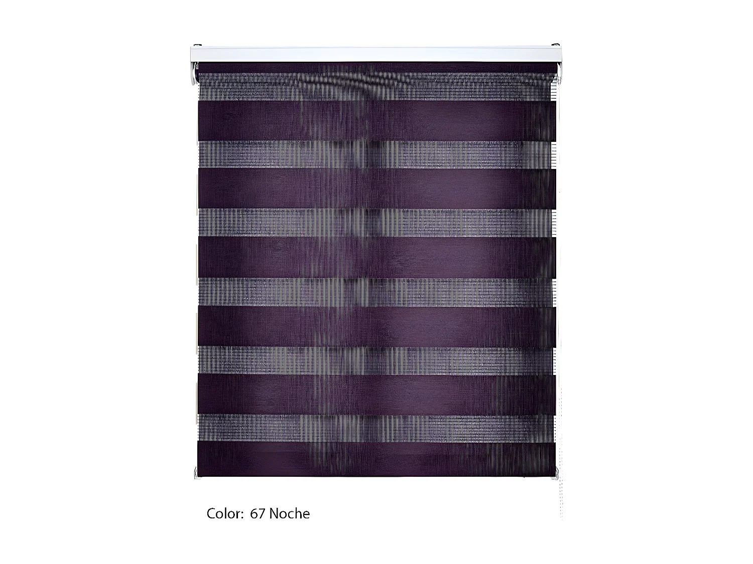 ESTORALIS | Estor Enrollable NOCHE y DIA | 125 x 180 cm (Ancho por Alto) Tamaño de Tela 122 x 175 cm | Modelo SHAE Color Violeta