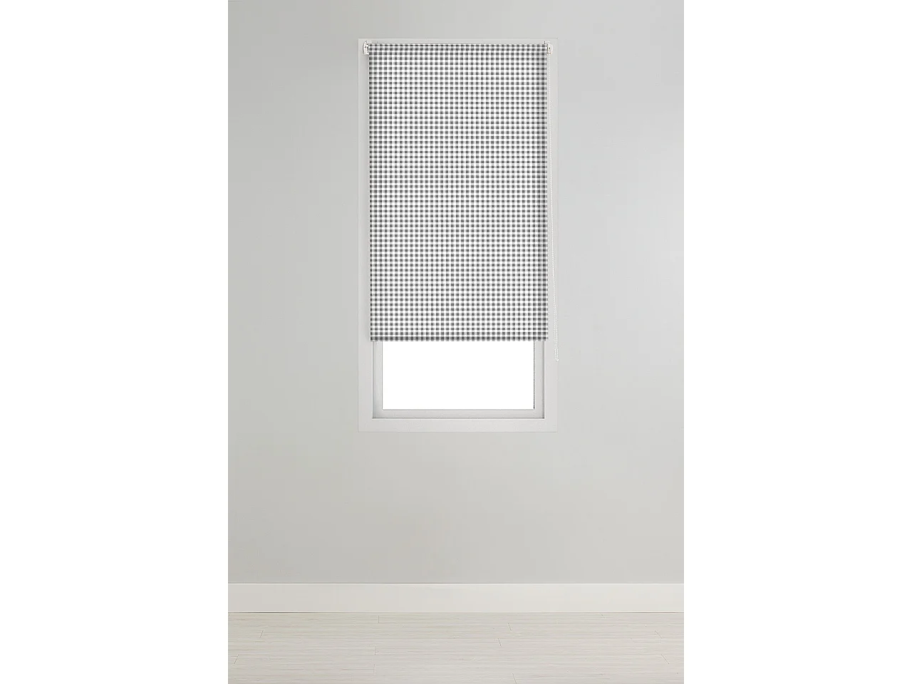 ESTORALIS | Estores Personalizados de COCINA | 120 x 180 cm (Ancho por Alto) Tamaño de Tela 117 x 175 cm | Modelo Vichy-2 Color Gris