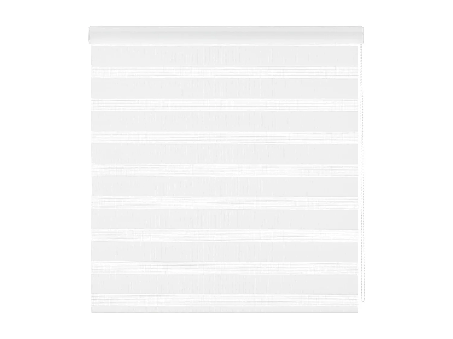 ESTORALIS | Estor Enrollable NOCHE y DIA | 105 x 255 cm (Ancho por Alto) Tamaño de Tela 102 x 250 cm | Modelo SANSA Color Blanco