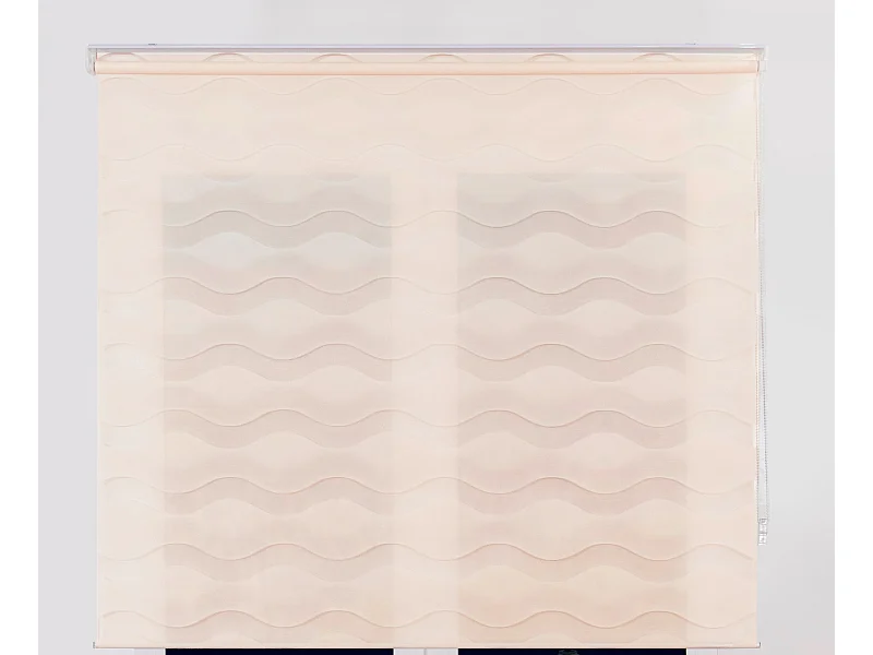 ESTORALIS | Estor Enrollable NOCHE y DIA | 145 x 180 cm (Ancho por Alto) Tamaño de Tela 142 x 175 cm | Modelo JEOR Color Beige