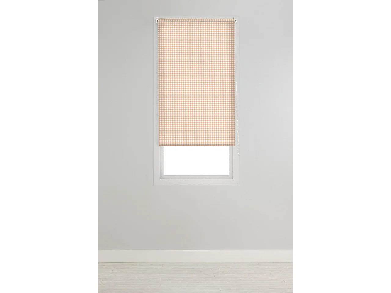 ESTORALIS | Estores Personalizados de COCINA | 140 x 180 cm (Ancho por Alto) Tamaño de Tela 137 x 175 cm | Modelo Vichy-2 Color Beige