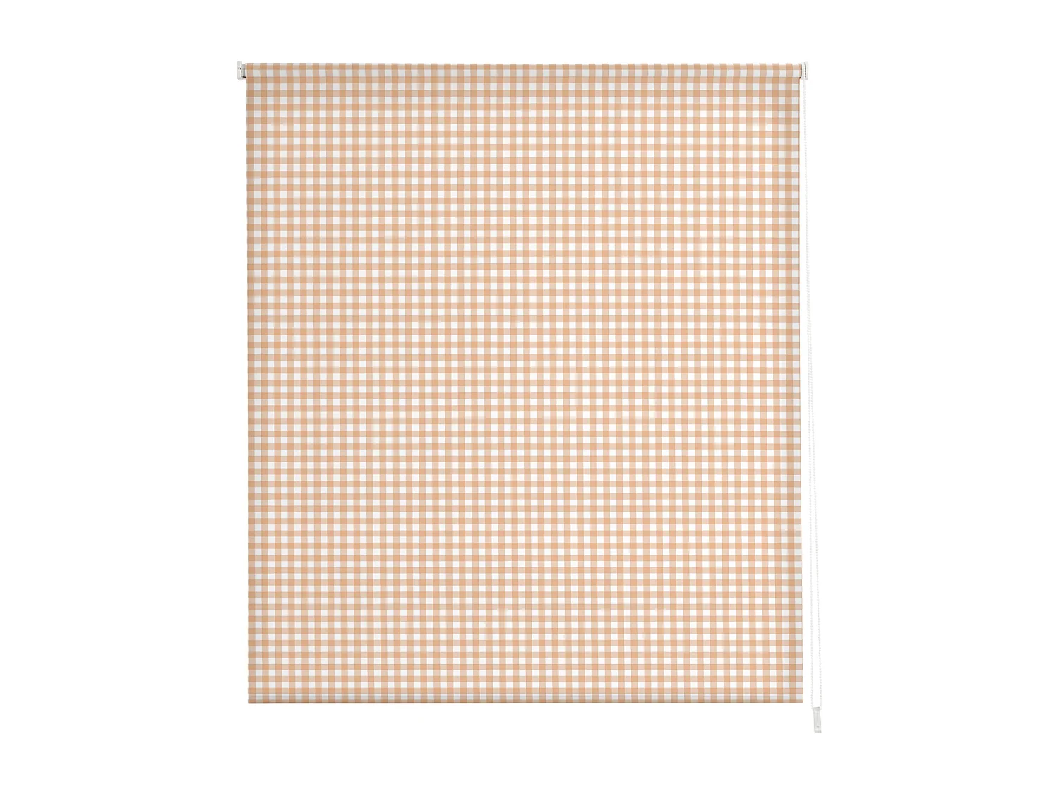 ESTORALIS | Estores Personalizados de COCINA | 140 x 180 cm (Ancho por Alto) Tamaño de Tela 137 x 175 cm | Modelo Vichy-2 Color Beige