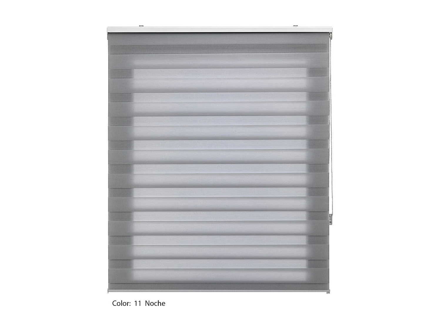 ESTORALIS | Estor Enrollable NOCHE y DIA | 170 x 255 cm (Ancho por Alto) Tamaño de Tela 167 x 250 cm | Modelo SHAE Color Gris