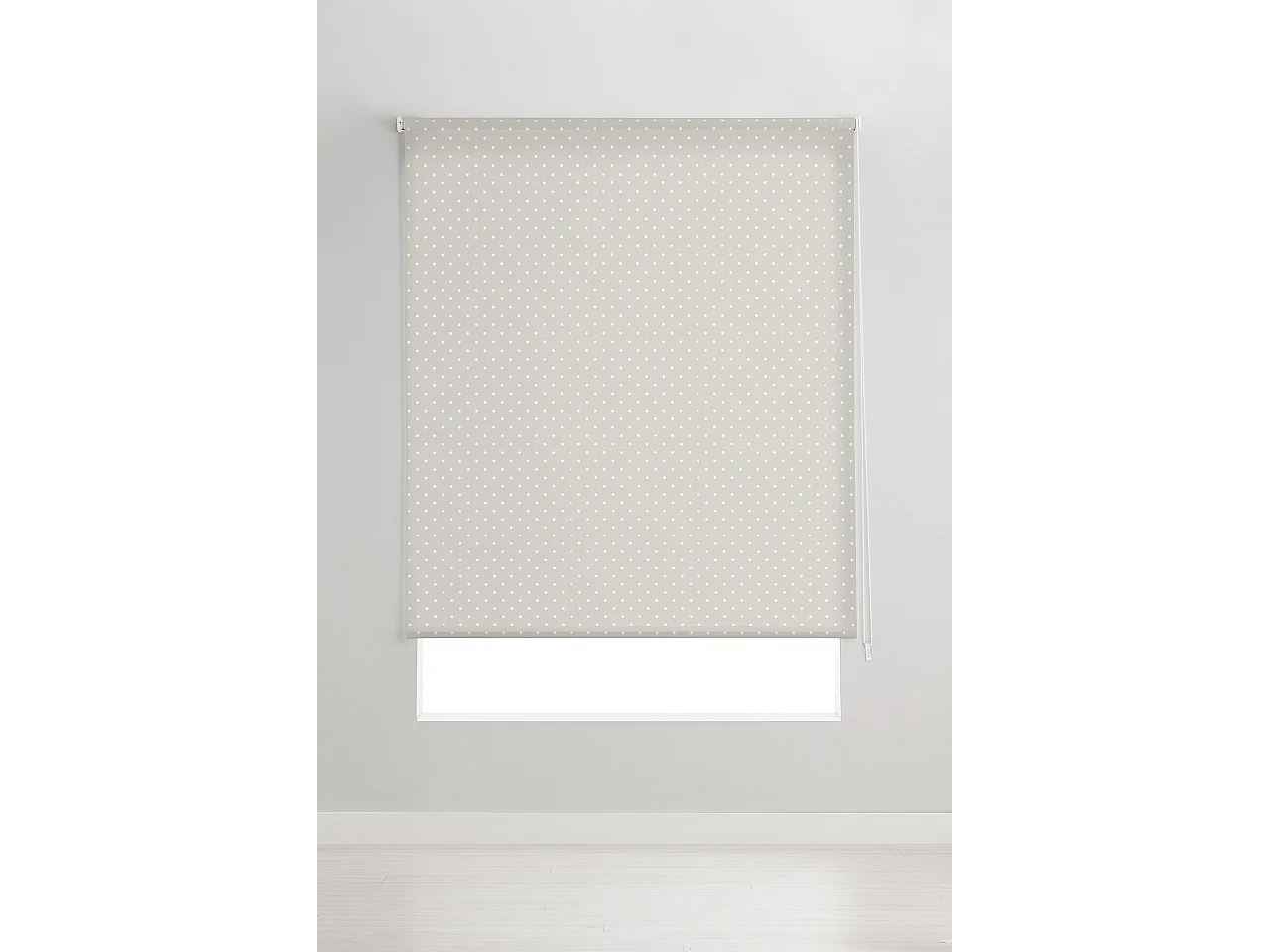 ESTORALIS | Estores Personalizados Easyfix TEXTURAS | 80 x 150 cm (Ancho por Alto) Tamaño de Tela 77 x 150 cm | Modelo Motas-2 Color Beige