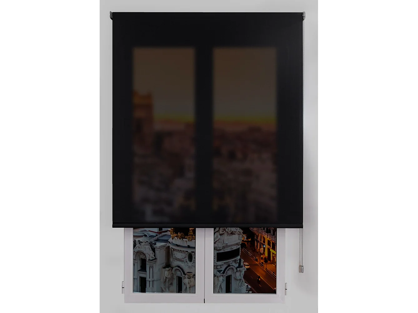 ESTORALIS | Estores Enrollables Tecnicos  | 150 x 180 cm (Ancho por Alto) Tamaño de Tela 147 x 175 cm | Modelo STANNIS Color Negro