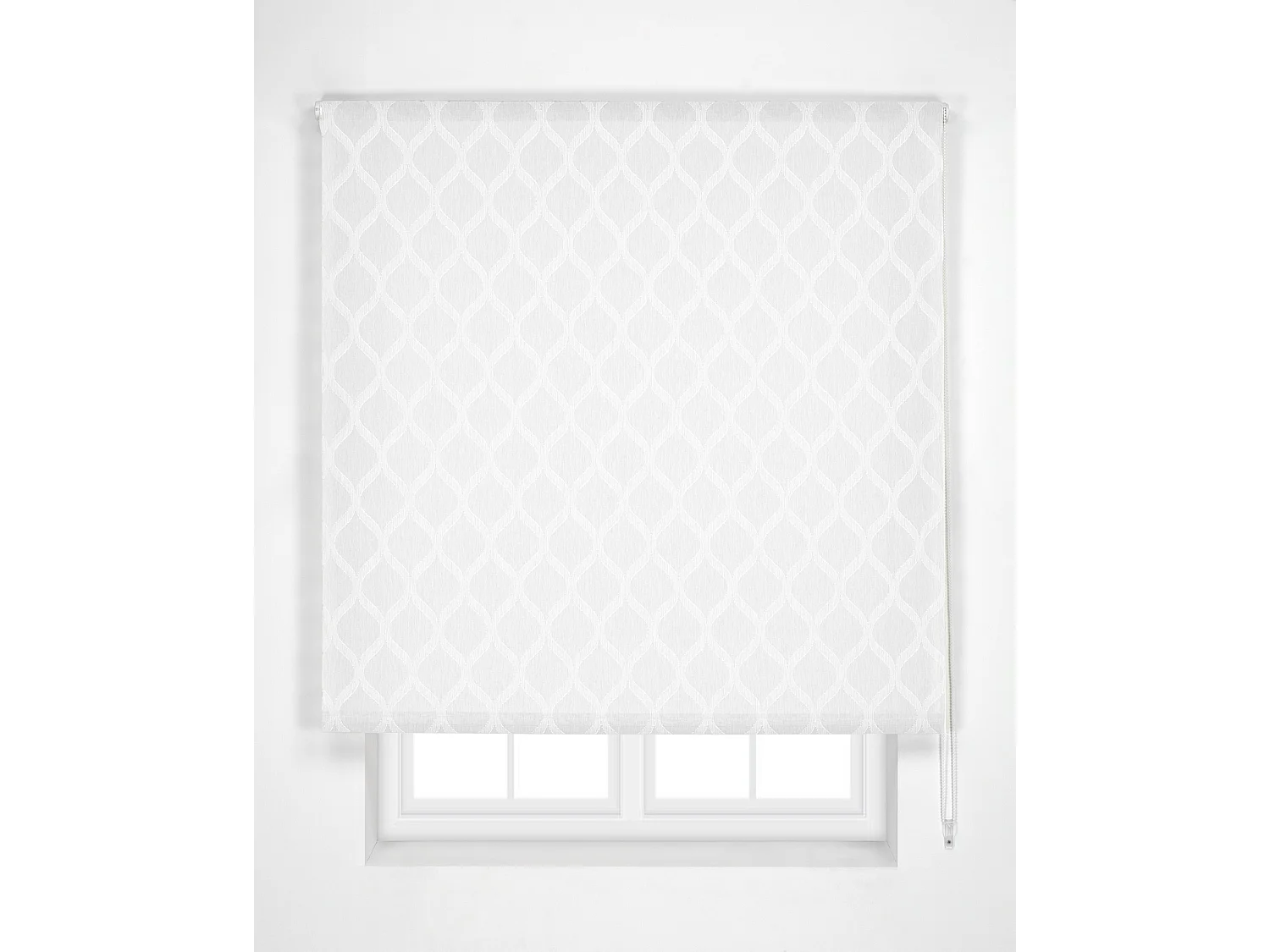 ESTORALIS | Estor Enrollable Translúcido de Visillo | 170 x 255 cm (Ancho por Alto) Tamaño de Tela 167 x 250 cm | Modelo DAVOS Color Blanco