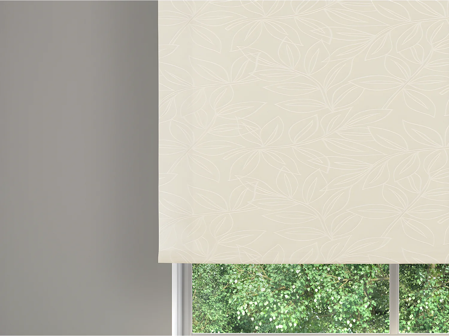 ESTORALIS | Estor Enrollable Translúcido | 170 x 255 cm (Ancho por Alto) Tamaño de Tela 167 x 250 cm | Modelo SELENE Color Marfil