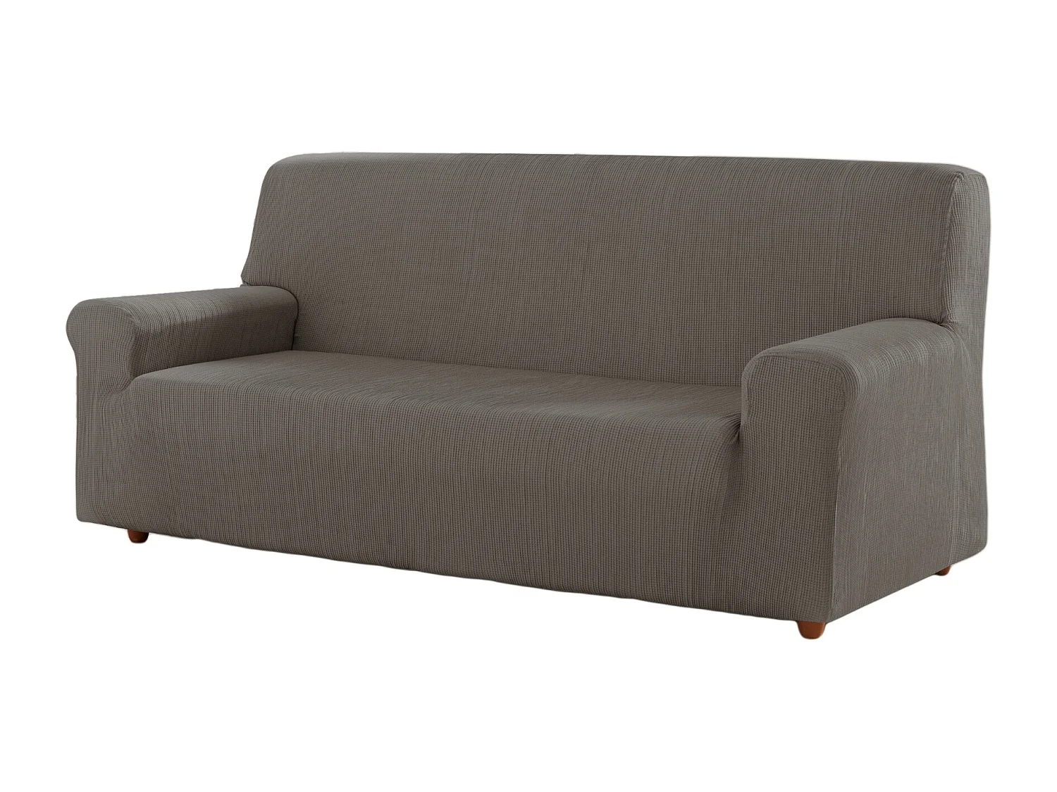 ESTORALIS | Funda de Sofá Tejido Elastico Resistente | Para Sofá 3 Plazas | Tamaño ( de 170 a 220 cm. )  | Modelo BERTA Color Gris