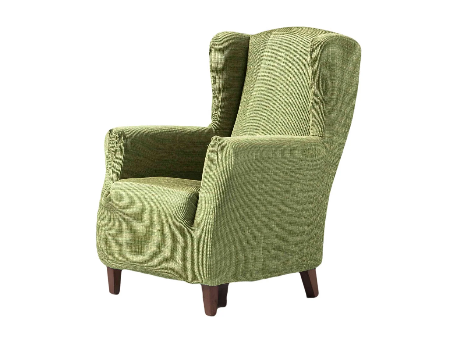 ESTORALIS | Funda Sillon Tejido Elastico Resistente | Para Sillon Orejero | Tamaño ( de 70 a 110 cm. )  | Modelo VEGA Color Verde