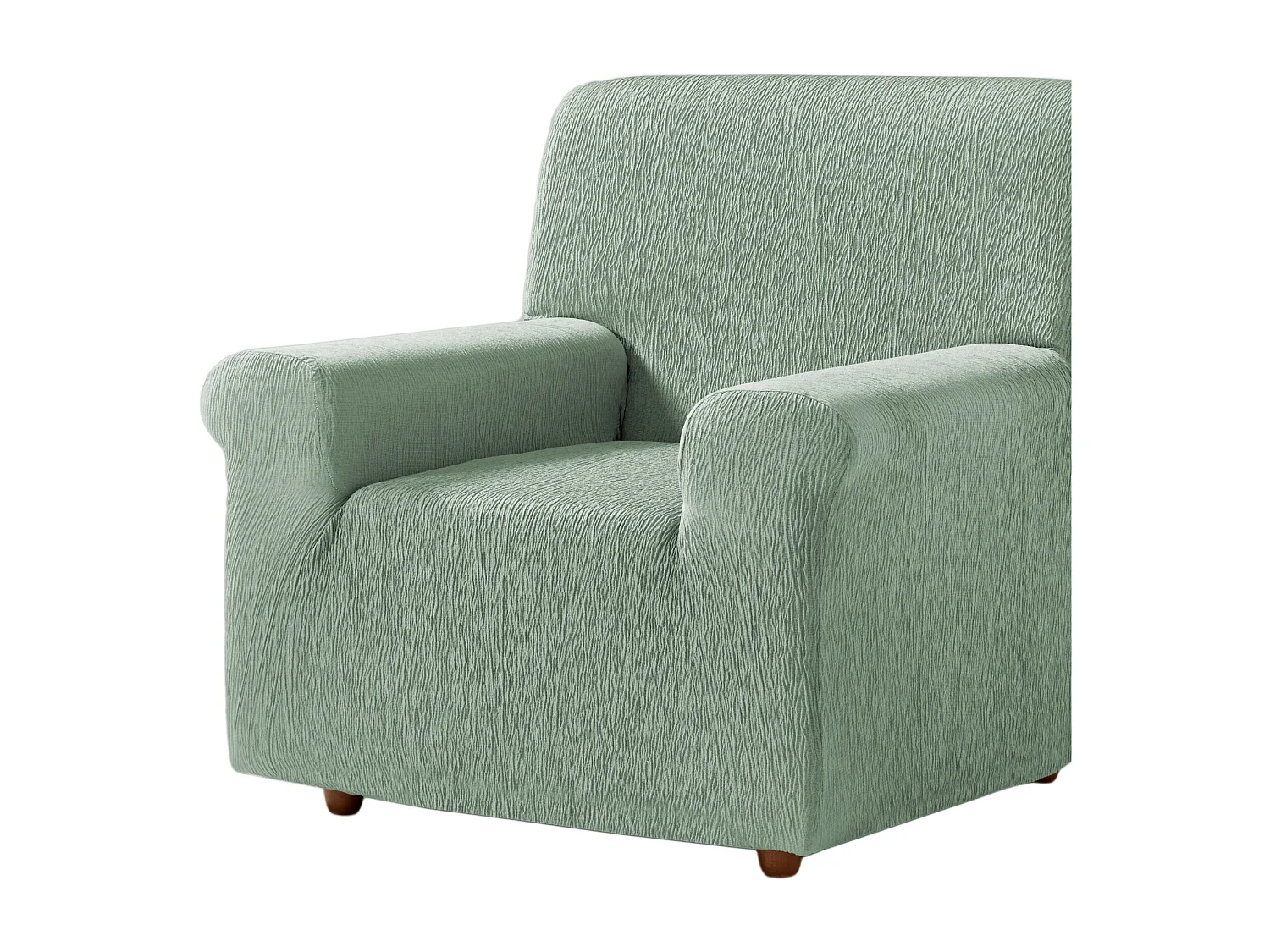 ESTORALIS | Funda de Sofá Tejido Elastico Resistente | Para Sillon 1 Plaza | Tamaño ( de 70 a 110 cm. )  | Modelo BETA Color Verde