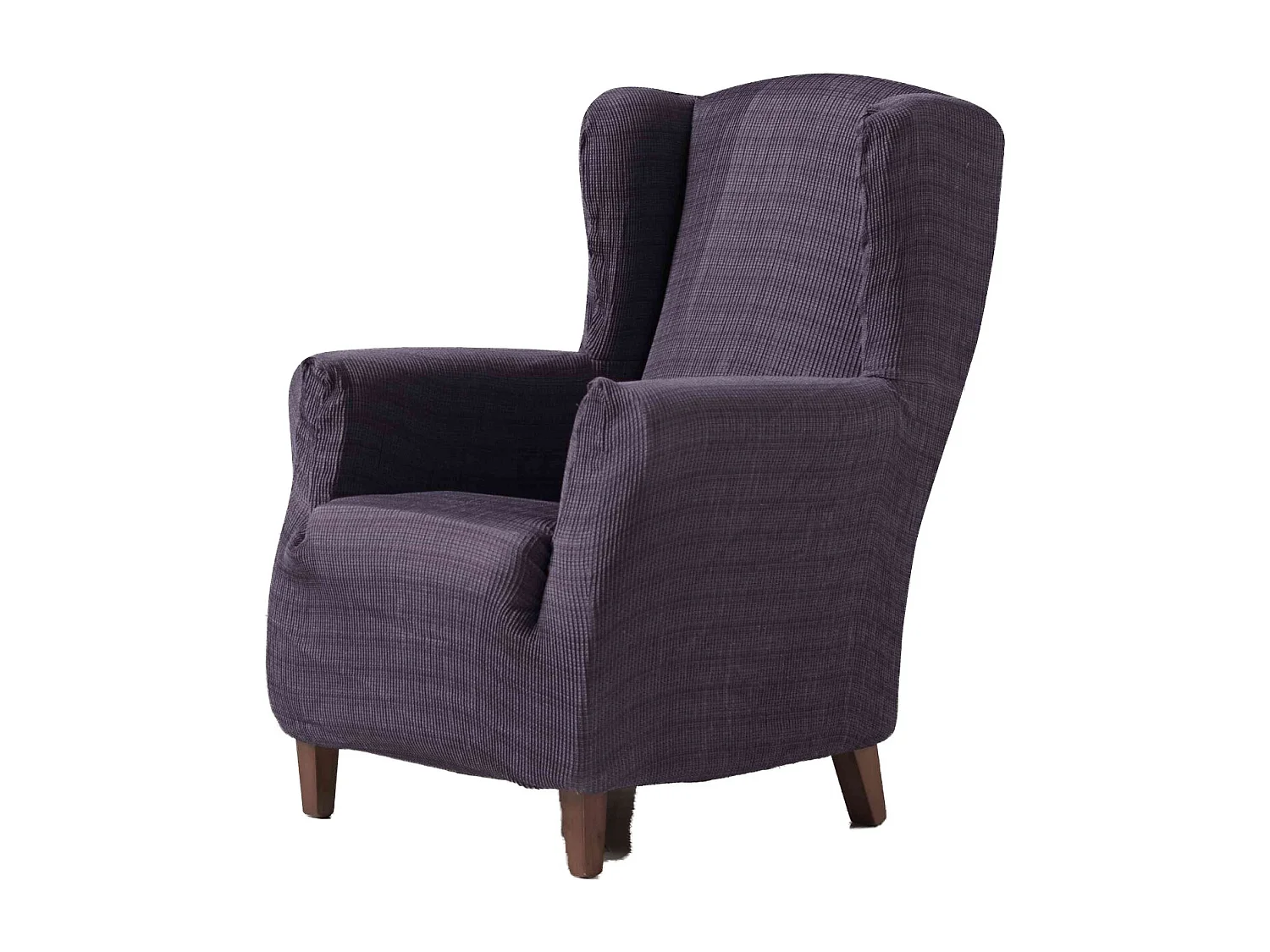 ESTORALIS | Funda Sillon Tejido Elastico Resistente | Para Sillon Orejero | Tamaño ( de 70 a 110 cm. )  | Modelo VEGA Color Violeta