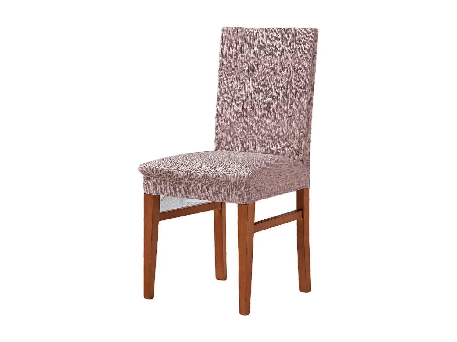 ESTORALIS | Funda de Silla  Tejido Elastico Resistente | Para Silla con Respaldo | Tamaño (45x45 cm.) 50 cm. Alto | Modelo BETA Color Rosa