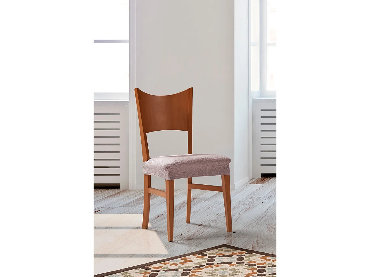 ESTORALIS | Funda de Asiento Tejido Elastico Resistente | Para Asiento de Silla | Tamaño (45x45 cm.)  | Modelo BETA Color Rosa