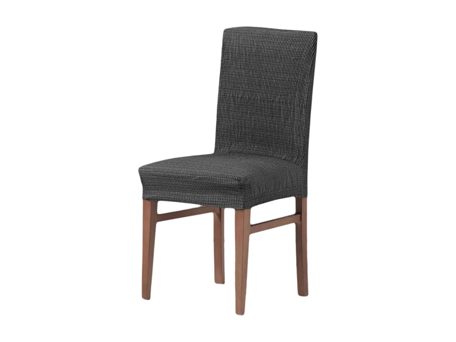 ESTORALIS | Funda de Silla  Tejido Elastico Resistente | Para Silla con Respaldo | Tamaño (45x45 cm.) 50 cm. Alto | Modelo VEGA Color Gris