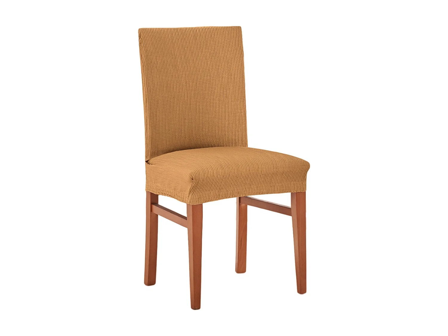 ESTORALIS | Funda de Silla  Tejido Elastico Resistente | Para Silla con Respaldo | Tamaño (45x45 cm.) 50 cm. Alto | Modelo BERTA Color Beige