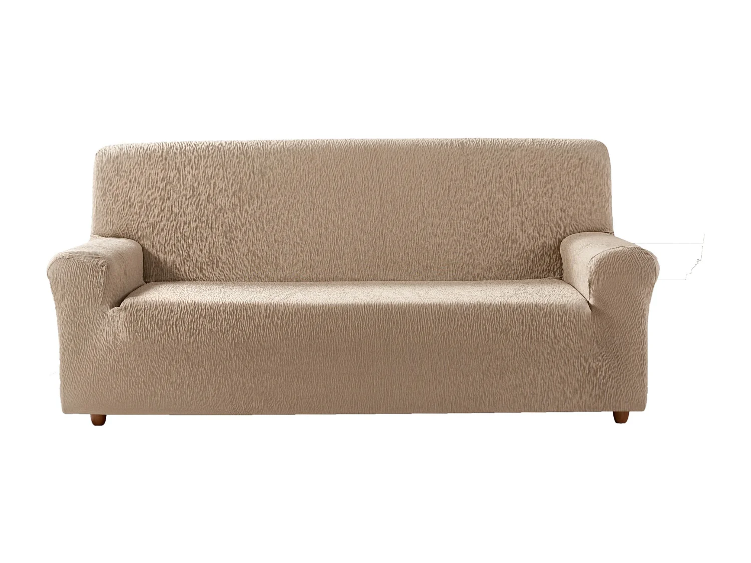 ESTORALIS | Funda de Sofá Tejido Elastico Resistente | Para Sofá 2 Plazas | Tamaño ( de 120 a 170 cm. )  | Modelo BETA Color Beige