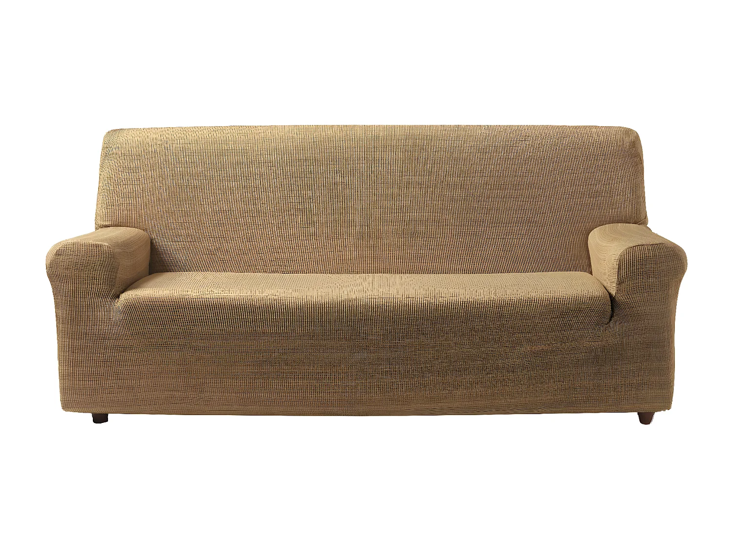 ESTORALIS | Funda de Sofá Tejido Elastico Resistente | Para Sofá 2 Plazas | Tamaño ( de 120 a 170 cm. )  | Modelo VEGA Color Beige