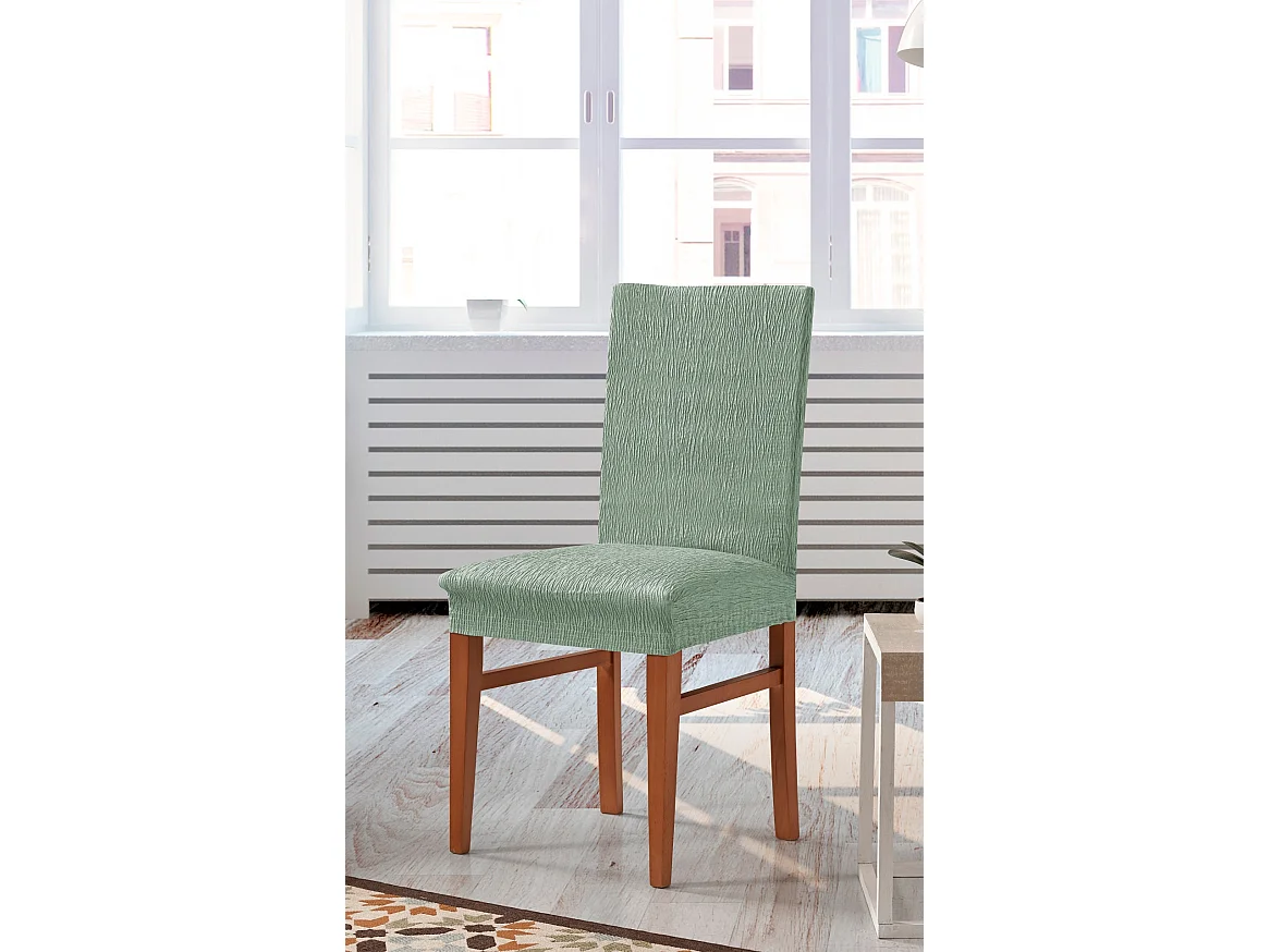 ESTORALIS | Funda de Silla  Tejido Elastico Resistente | Para Silla con Respaldo | Tamaño (45x45 cm.) 50 cm. Alto | Modelo BETA Color Verde