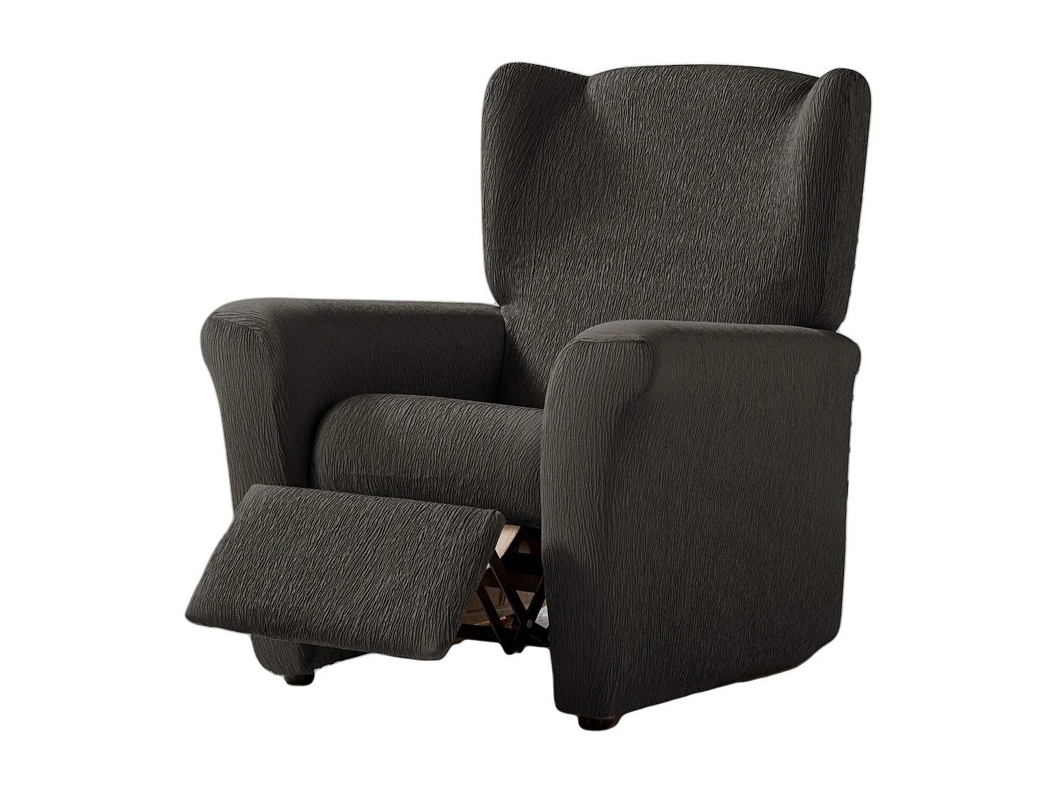 ESTORALIS | Funda Sillon Tejido Elastico Resistente | Para Sillon Relax | Tamaño ( de 70 a 90 cm. )  | Modelo BETA Color Gris