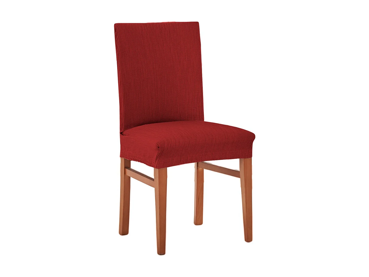 ESTORALIS | Funda de Silla  Tejido Elastico Resistente | Para Silla con Respaldo | Tamaño (45x45 cm.) 50 cm. Alto | Modelo BERTA Color Rojo