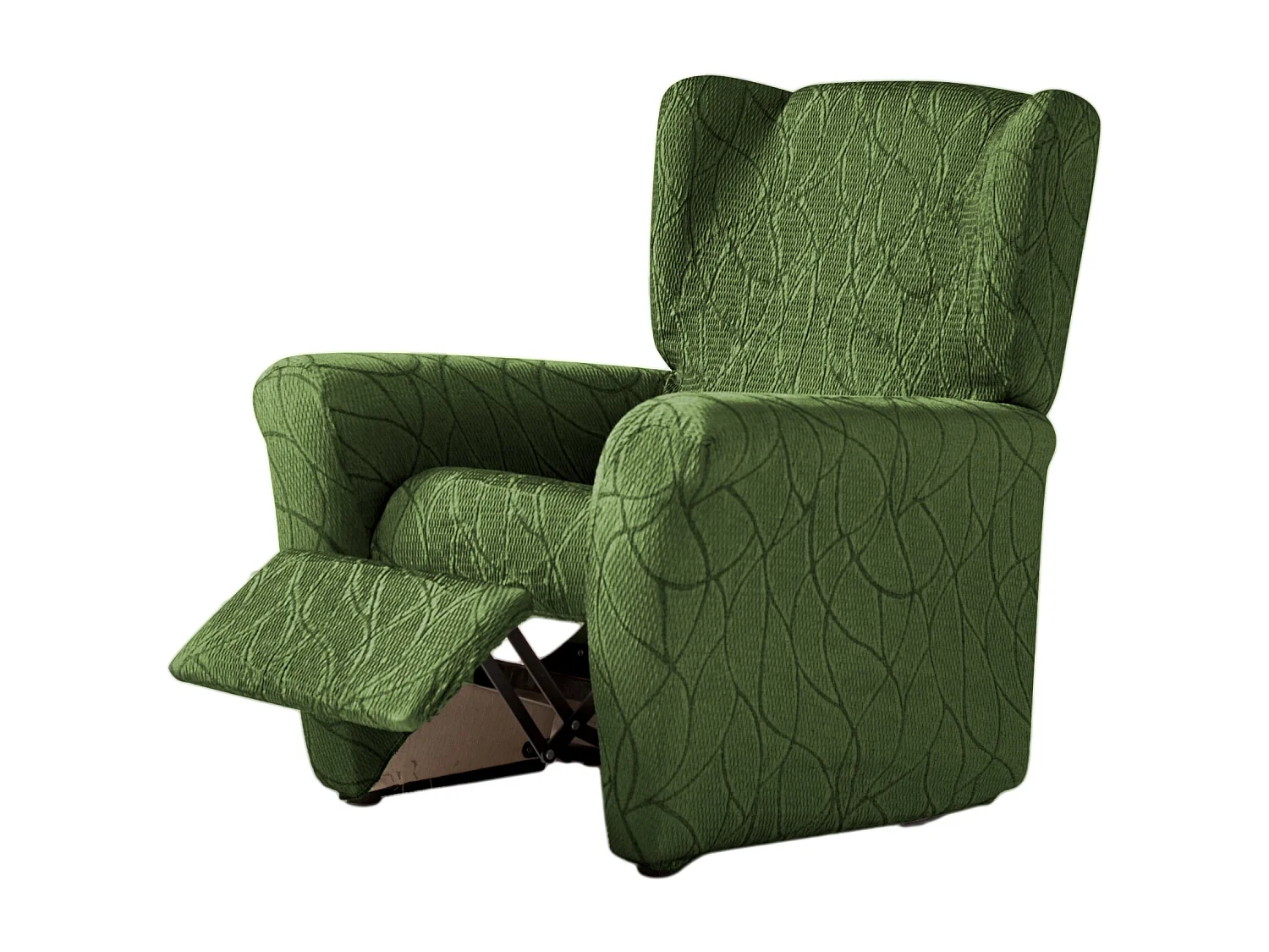 ESTORALIS | Funda Sillon Tejido Elastico Resistente | Para Sillon Relax | Tamaño ( de 70 a 90 cm. )  | Modelo ALEXIA Color Verde