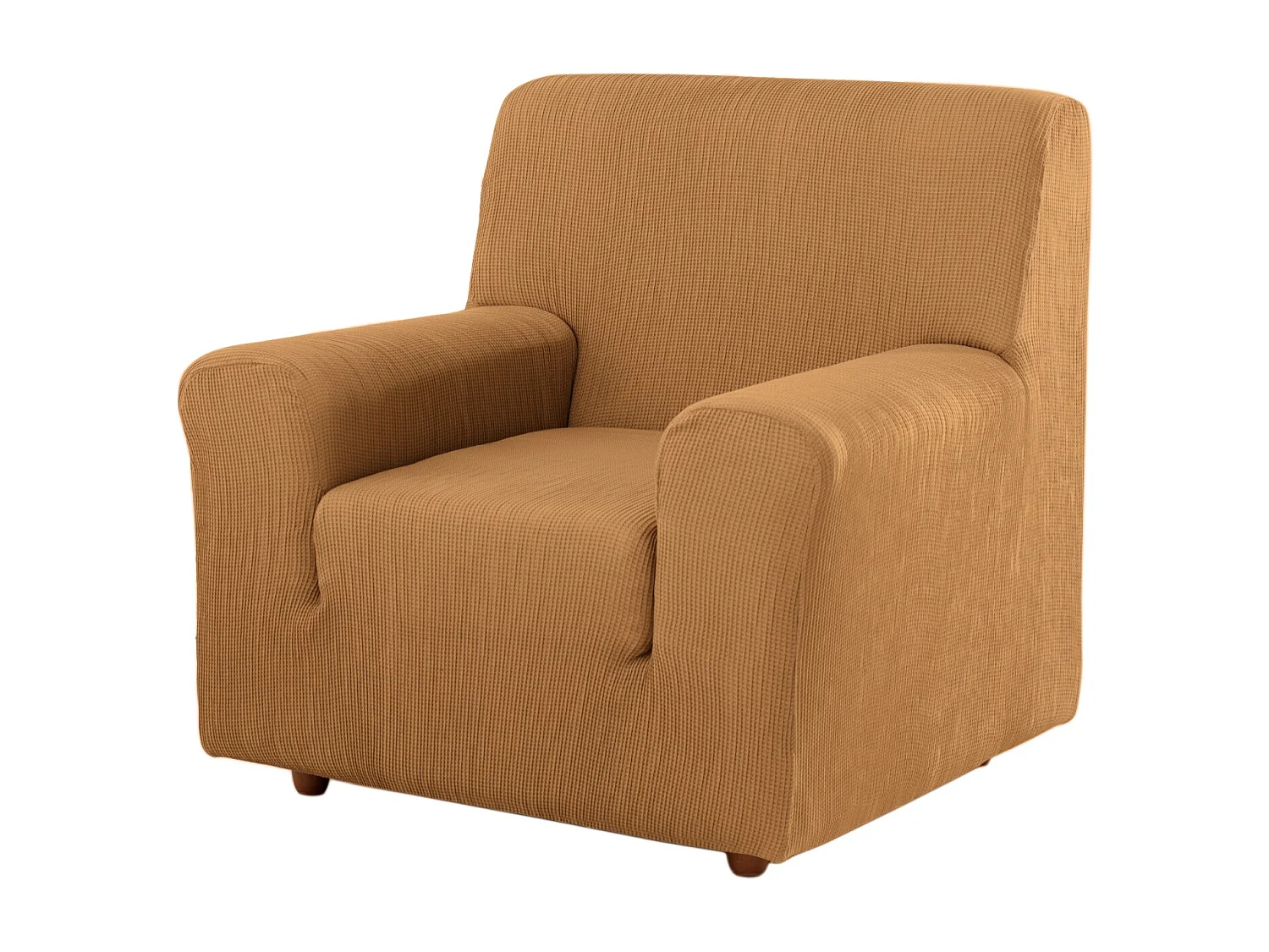 ESTORALIS | Funda de Sofá Tejido Elastico Resistente | Para Sillon 1 Plaza | Tamaño ( de 70 a 110 cm. )  | Modelo BERTA Color Beige