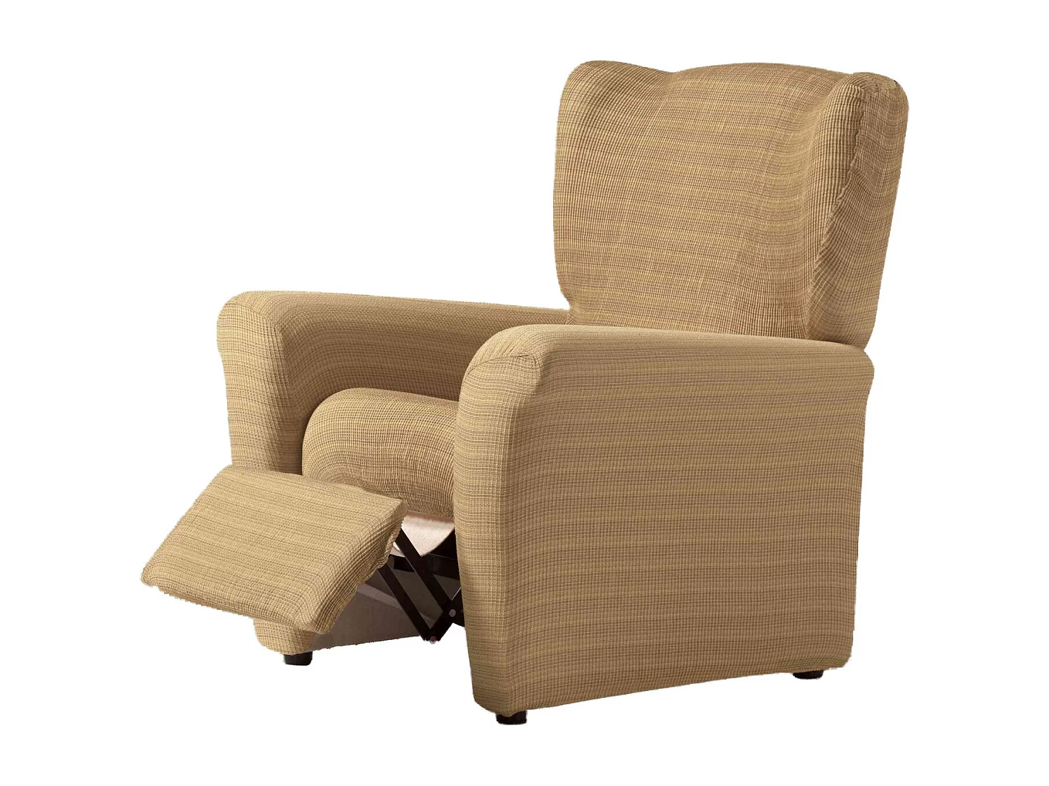 ESTORALIS | Funda Sillon Tejido Elastico Resistente | Para Sillon Relax | Tamaño ( de 70 a 90 cm. )  | Modelo VEGA Color Beige