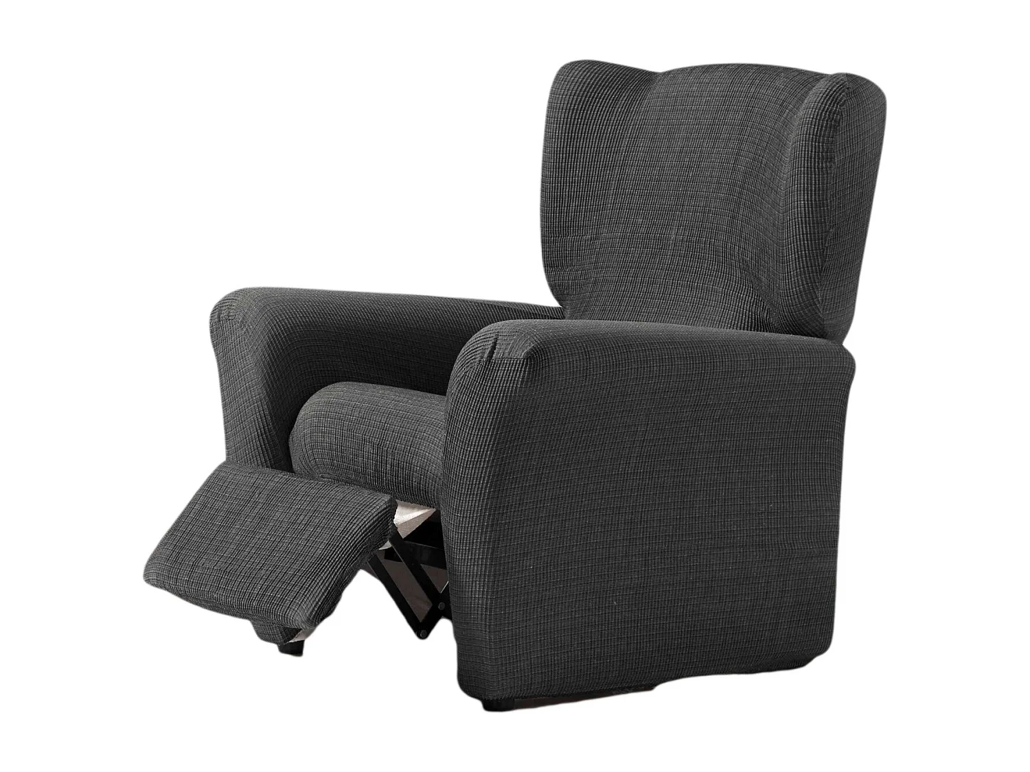ESTORALIS | Funda Sillon Tejido Elastico Resistente | Para Sillon Relax | Tamaño ( de 70 a 90 cm. )  | Modelo VEGA Color Gris