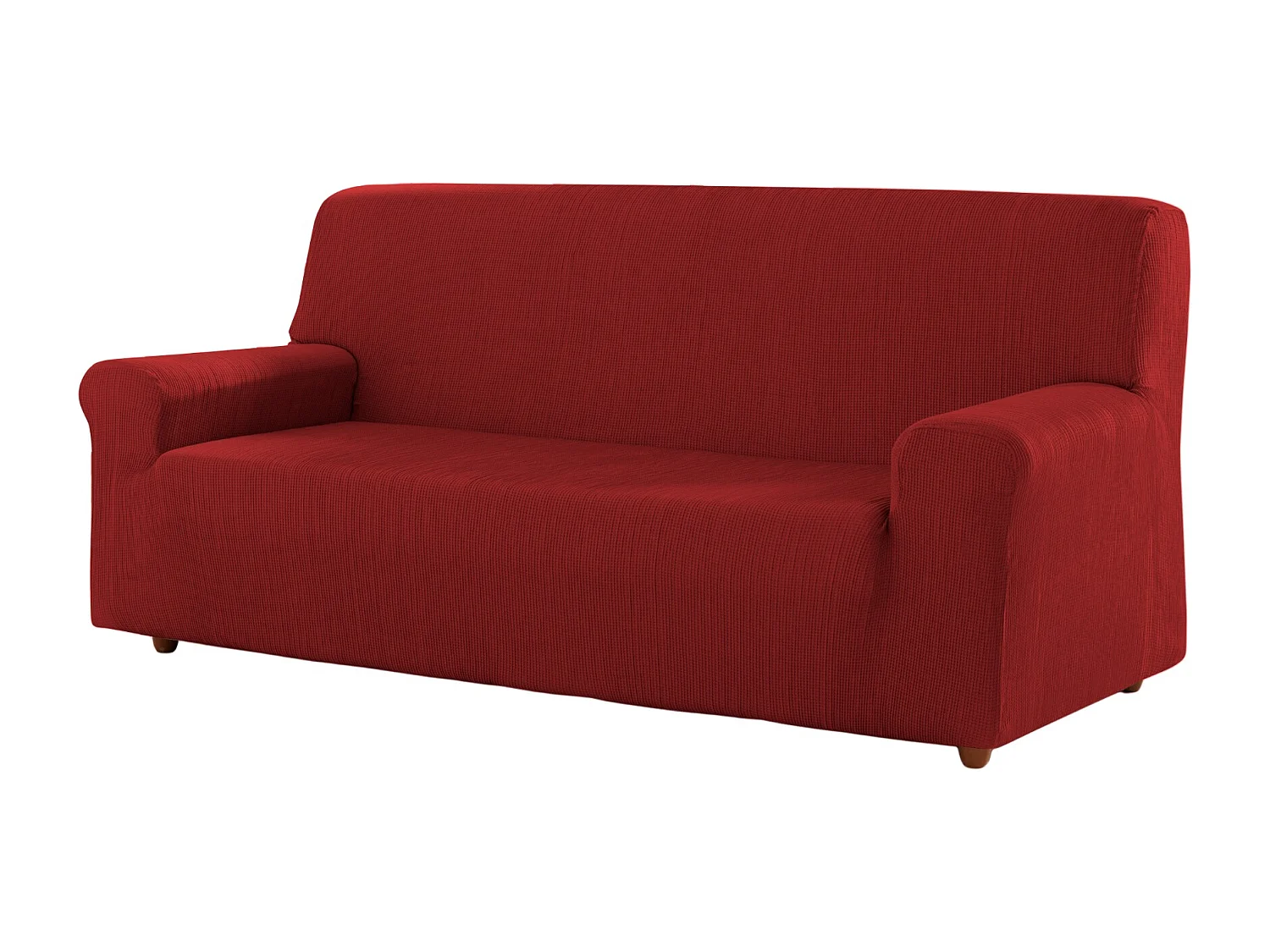 ESTORALIS | Funda de Sofá Tejido Elastico Resistente | Para Sofá 3 Plazas | Tamaño ( de 170 a 220 cm. )  | Modelo BERTA Color Rojo
