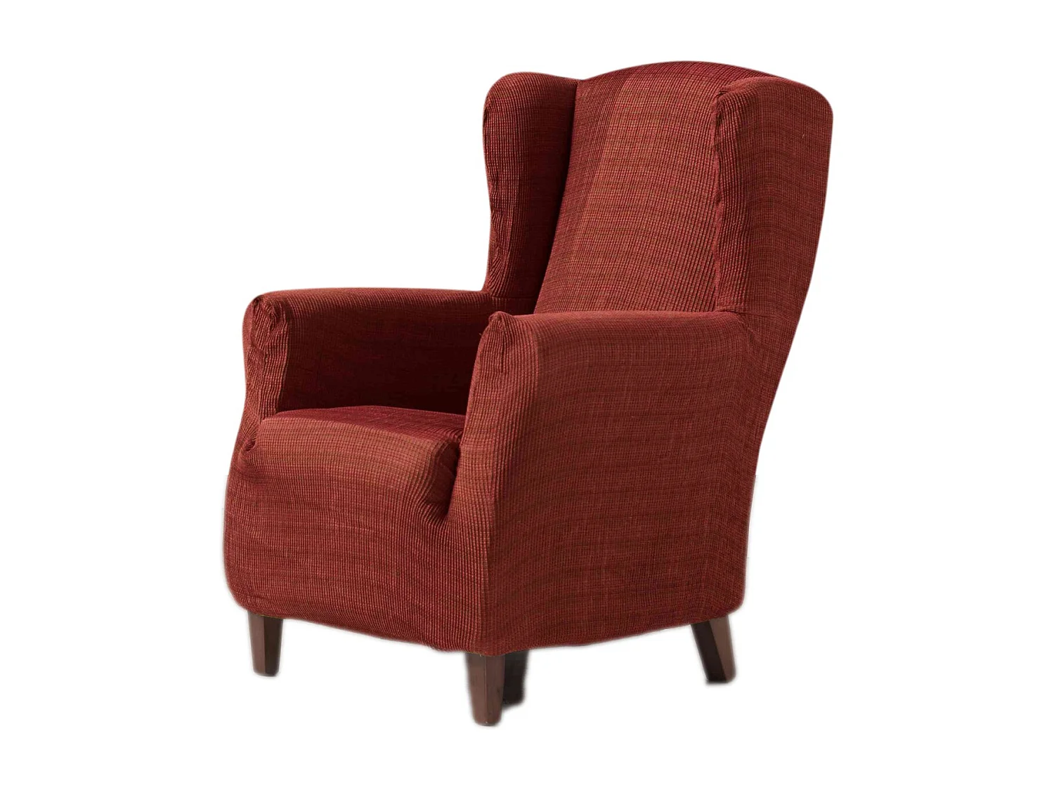 ESTORALIS | Funda Sillon Tejido Elastico Resistente | Para Sillon Orejero | Tamaño ( de 70 a 110 cm. )  | Modelo VEGA Color Rojo