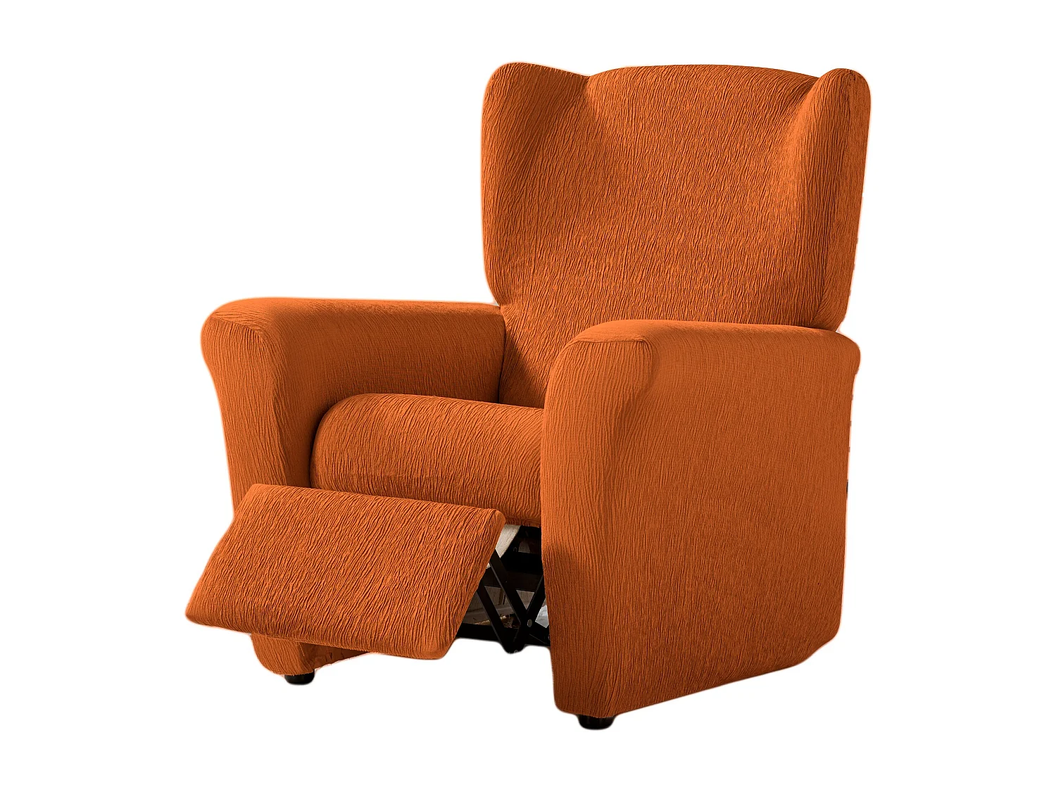 ESTORALIS | Funda Sillon Tejido Elastico Resistente | Para Sillon Relax | Tamaño ( de 70 a 90 cm. )  | Modelo BETA Color Naranja