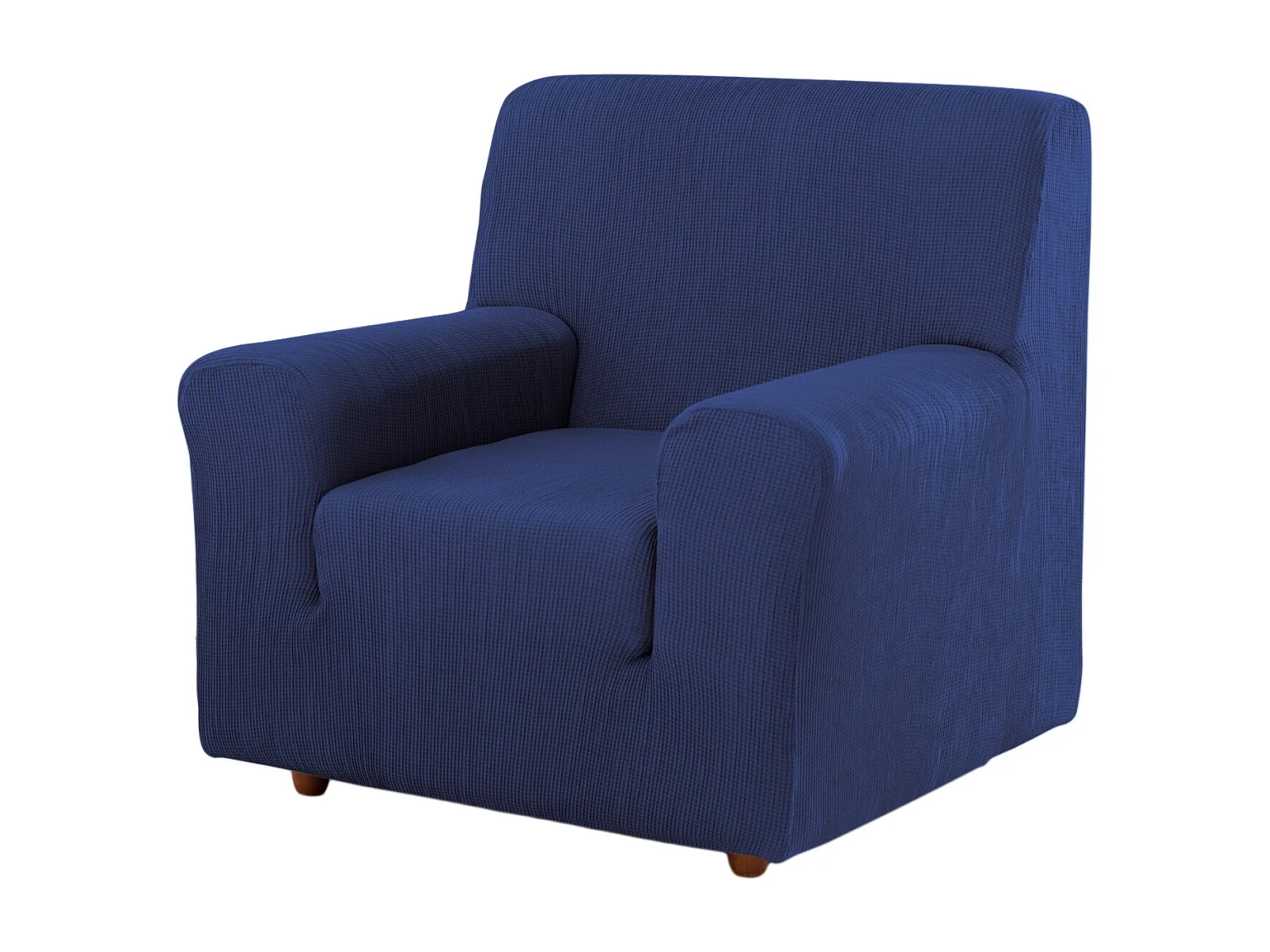 ESTORALIS | Funda de Sofá Tejido Elastico Resistente | Para Sillon 1 Plaza | Tamaño ( de 70 a 110 cm. )  | Modelo BERTA Color Azul