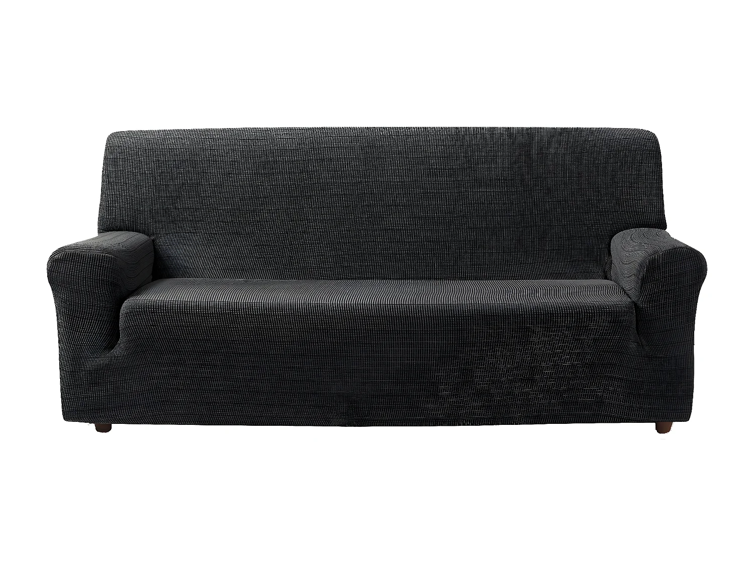 ESTORALIS | Funda de Sofá Tejido Elastico Resistente | Para Sofá 3 Plazas | Tamaño ( de 170 a 220 cm. )  | Modelo VEGA Color Gris