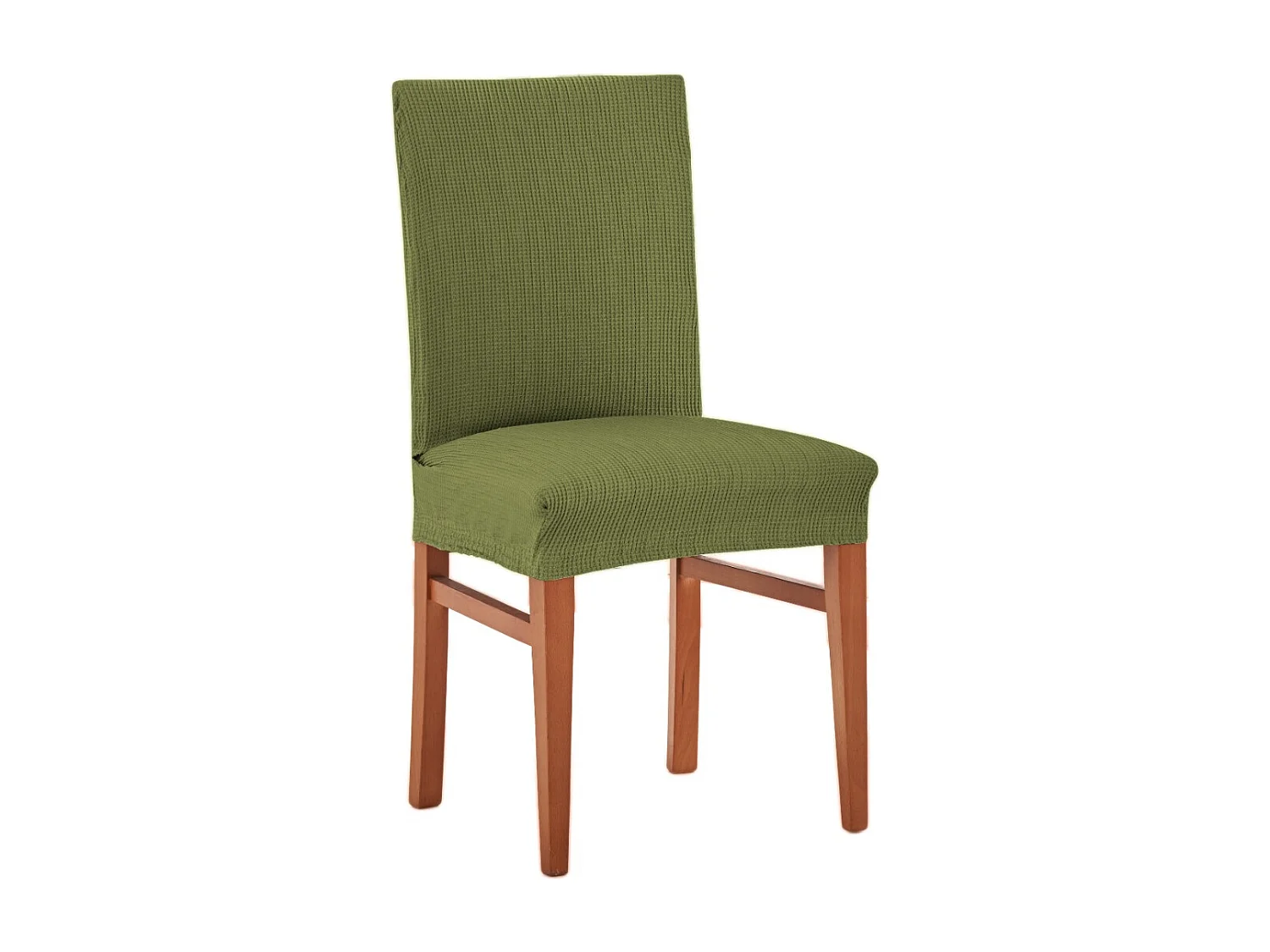 ESTORALIS | Funda de Silla  Tejido Elastico Resistente | Para Silla con Respaldo | Tamaño (45x45 cm.) 50 cm. Alto | Modelo BERTA Color Verde