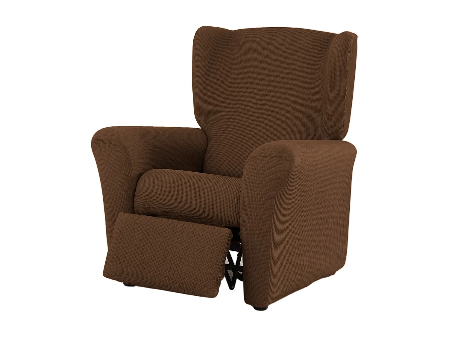 ESTORALIS | Funda Sillon Tejido Elastico Resistente | Para Sillon Relax | Tamaño ( de 70 a 90 cm. )  | Modelo BERTA Color Marron