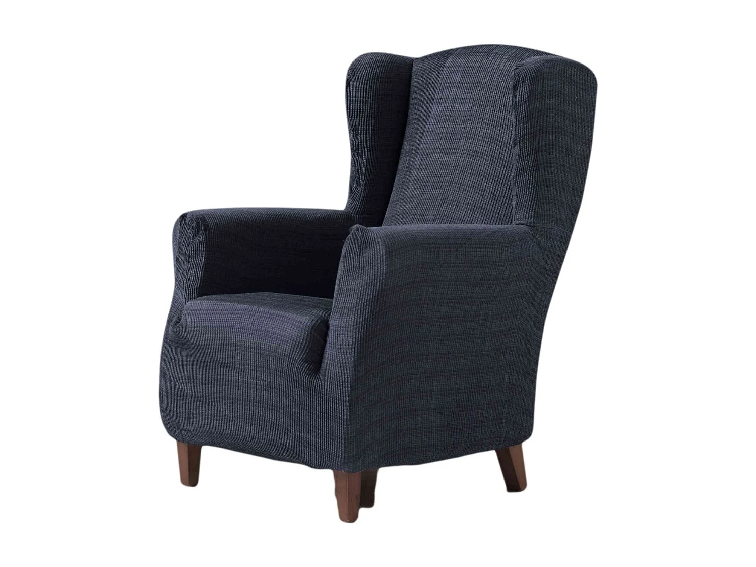 ESTORALIS | Funda Sillon Tejido Elastico Resistente | Para Sillon Orejero | Tamaño ( de 70 a 110 cm. )  | Modelo VEGA Color Azul