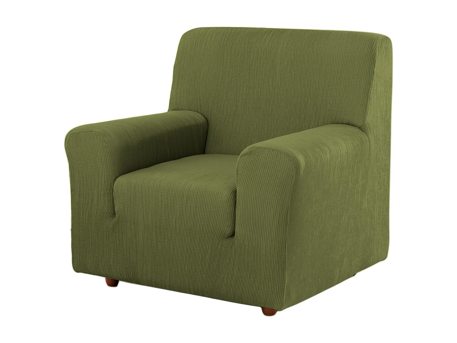 ESTORALIS | Funda de Sofá Tejido Elastico Resistente | Para Sillon 1 Plaza | Tamaño ( de 70 a 110 cm. )  | Modelo BERTA Color Verde