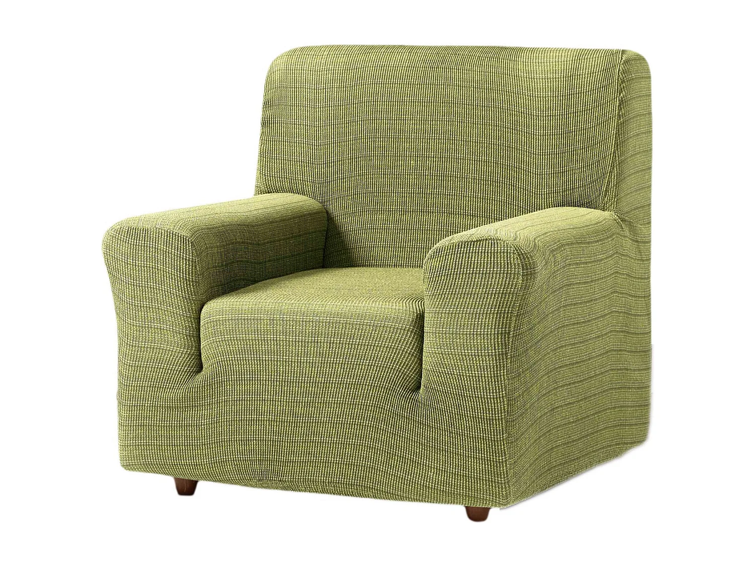 ESTORALIS | Funda de Sofá Tejido Elastico Resistente | Para Sillon 1 Plaza | Tamaño ( de 70 a 110 cm. )  | Modelo VEGA Color Verde