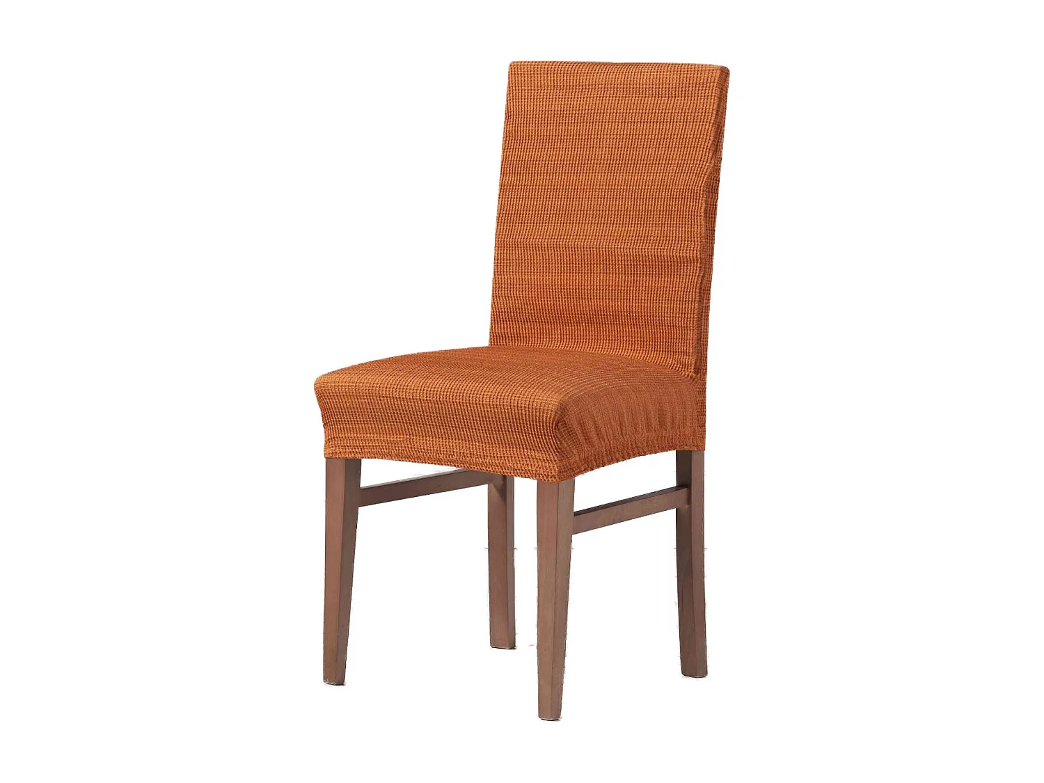 ESTORALIS | Funda de Silla  Tejido Elastico Resistente | Para Silla con Respaldo | Tamaño (45x45 cm.) 50 cm. Alto | Modelo VEGA Color Naranja