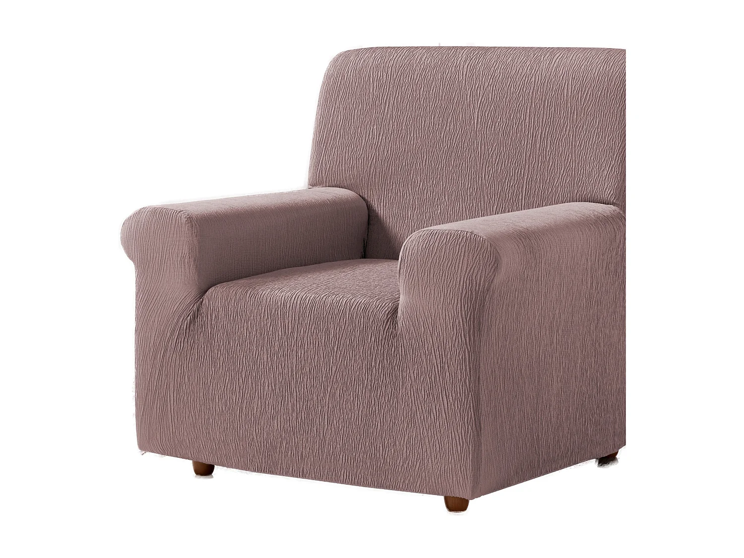 ESTORALIS | Funda de Sofá Tejido Elastico Resistente | Para Sillon 1 Plaza | Tamaño ( de 70 a 110 cm. )  | Modelo BETA Color Rosa