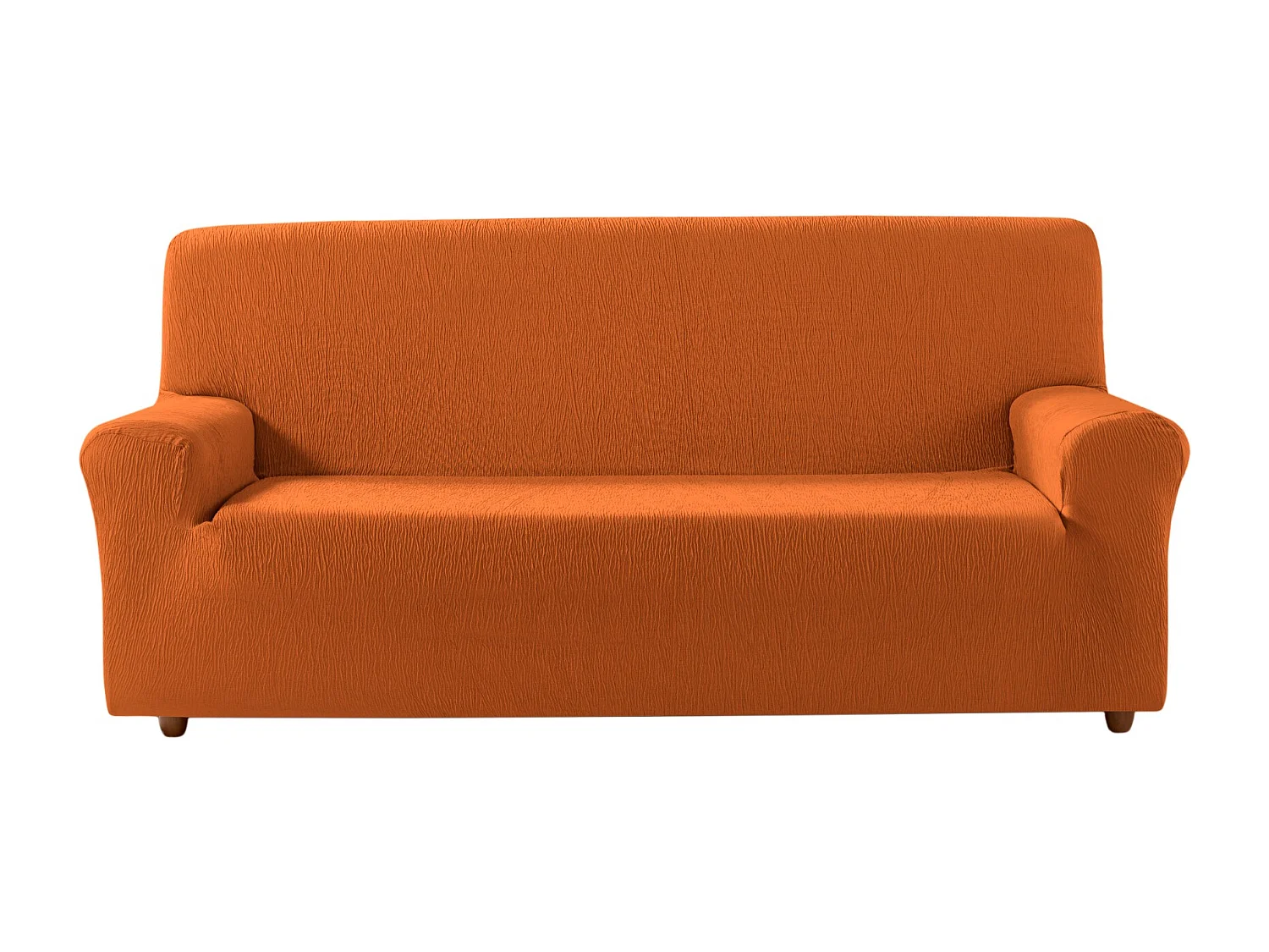 ESTORALIS | Funda de Sofá Tejido Elastico Resistente | Para Sofá 4 Plazas | Tamaño ( de 220 a 260 cm. )  | Modelo BETA Color Naranja