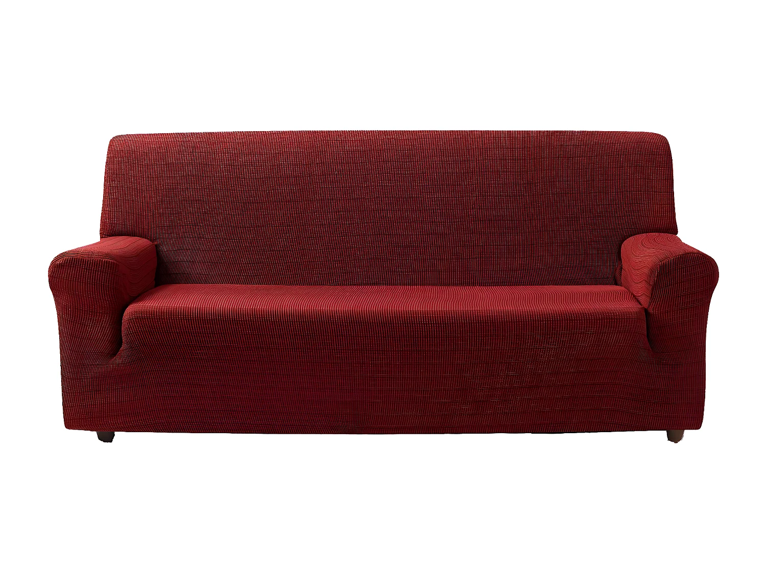 ESTORALIS | Funda de Sofá Tejido Elastico Resistente | Para Sofá 4 Plazas | Tamaño ( de 220 a 260 cm. )  | Modelo VEGA Color Rojo