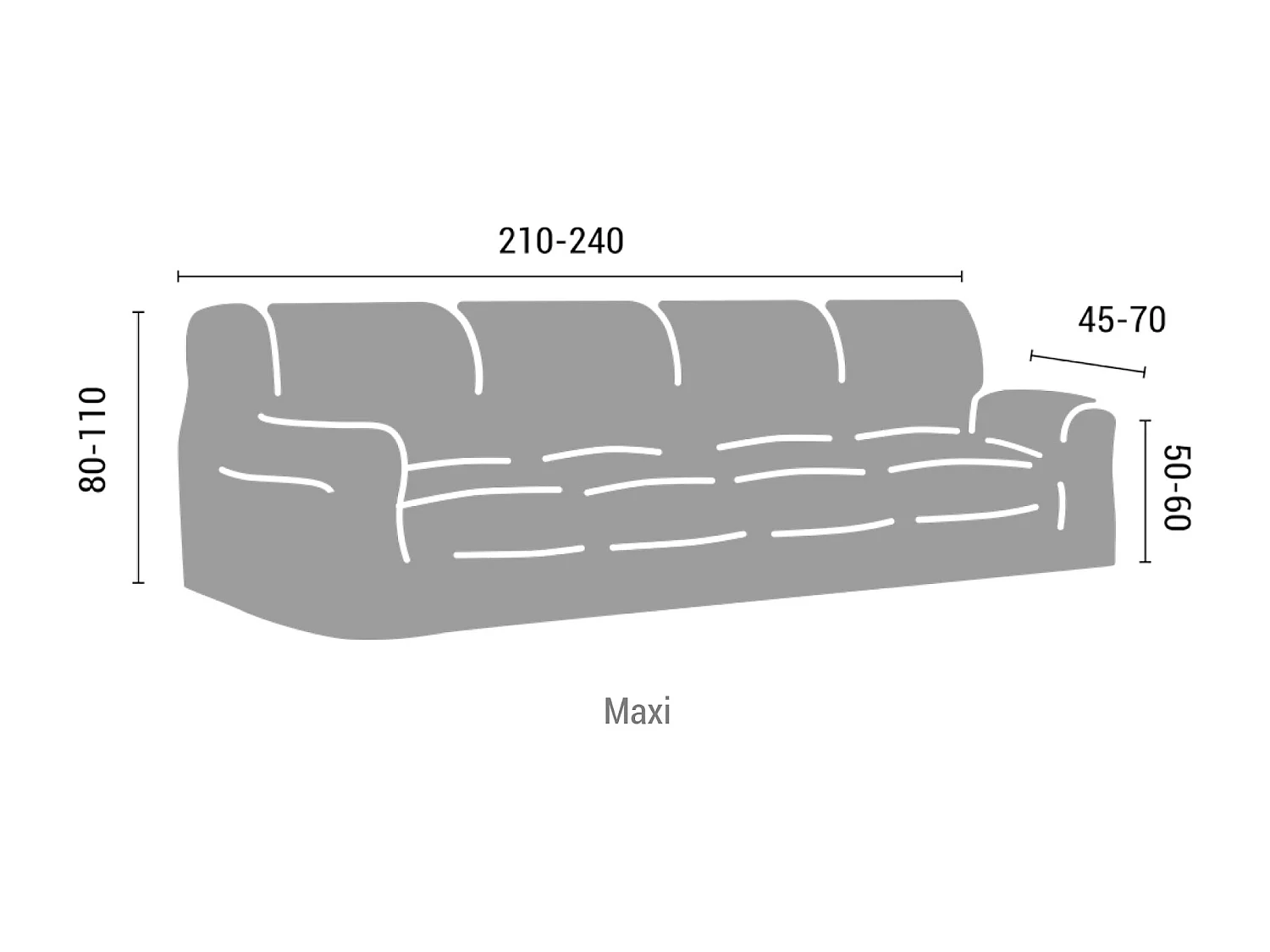 ESTORALIS | Funda de Sofá Tejido Elastico Resistente | Para Sofá 4 Plazas | Tamaño ( de 220 a 260 cm. )  | Modelo ALEXIA Color Violeta