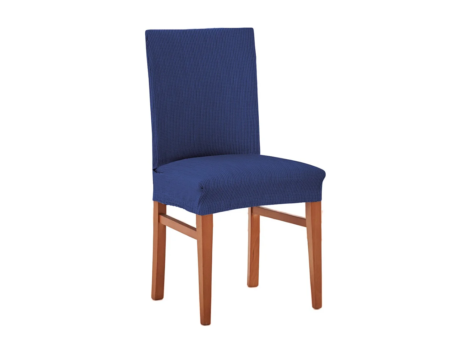 ESTORALIS | Funda de Silla  Tejido Elastico Resistente | Para Silla con Respaldo | Tamaño (45x45 cm.) 50 cm. Alto | Modelo BERTA Color Azul