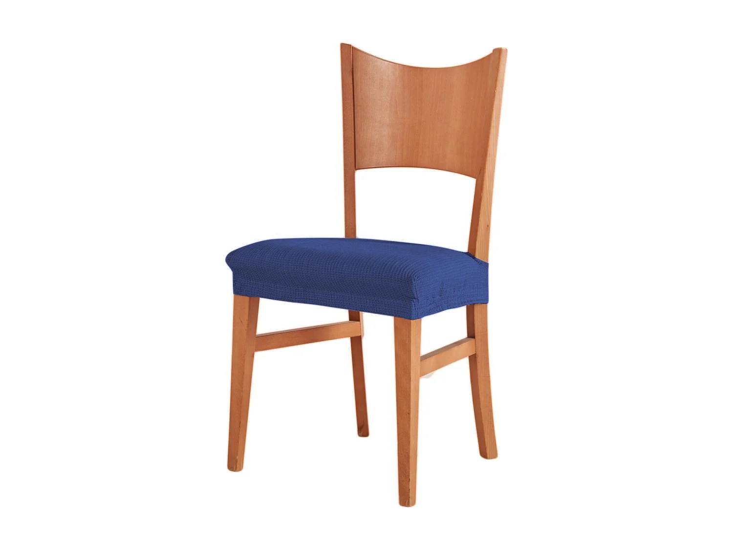 ESTORALIS | Funda de Asiento Tejido Elastico Resistente | Para Asiento de Silla | Tamaño (45x45 cm.)  | Modelo BERTA Color Azul